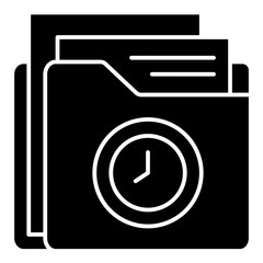 Poster - folder solid icon