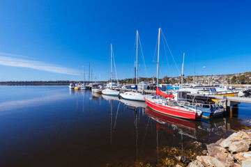 Sticker - St Helens Waterfront in Tasmania Australia