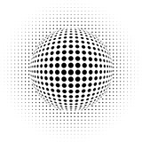 Fototapeta  - Illustration of the dots - optical illusion  on transparent background