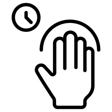 5x hold and touch icon