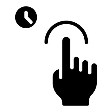 1x hold and touch icon