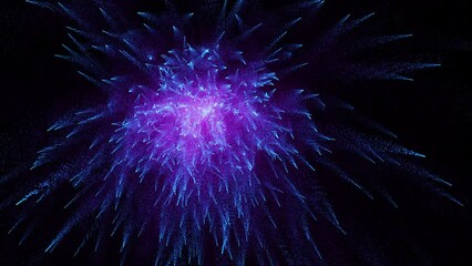 Wall Mural - Cosmic energy strings. Energy flows in the form of thin bright elements. Lines form structural fibers
