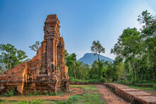 My Son Sanctuary Is A Large Complex Of Religious Relics That Comprises More Than 70 Architectural Works At Quang Nam, Vietnam