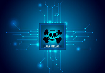 Wall Mural - data breach cpu 