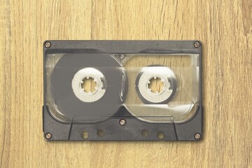 Wall Mural - Retro old audio cassette on the desk