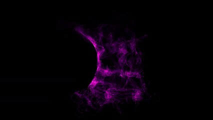 Wall Mural - Cosmic energy strings. Energy flows in the form of thin bright elements. Lines form structural fibers