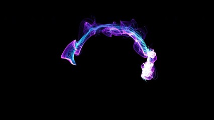 Wall Mural - Cosmic energy strings. Energy flows in the form of thin bright elements. Lines form structural fibers