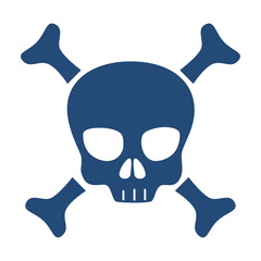 Sticker - skull and bones