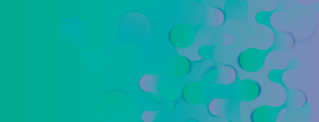 Aufkleber - Abstract structure with DNA molecule. Shapes art pattern with connect dot and line. Concept vector design