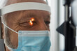 © Marko - An elderly man during a professional optical examination