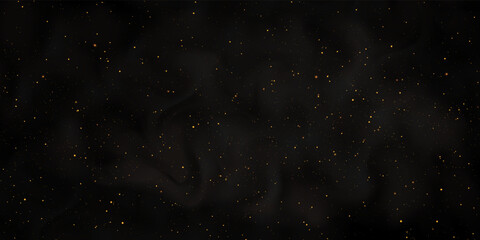 Poster - Stars and stardust in an infinite universe. A twinkling star on a background of dark space. Vector background