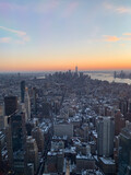 Fototapeta  - Sunset in New-York city