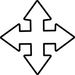 Poster - arrow icon symbol vector illustration on white background