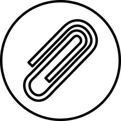 Poster - Attach icon trendy and modern placeholder symbol on white background