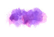 purple watercolor paint of splashes.