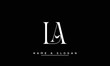 LA,  AL,  L,  A   Abstract  Letters  Logo  Monogram