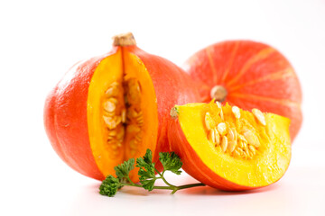 Wall Mural - pumpkins isolated on white background