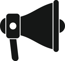 Poster - Megaphone icon simple vector. Report audit. Document data