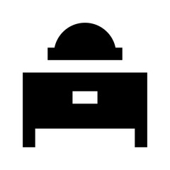 Sticker - Bedroom Flat Vector Icon