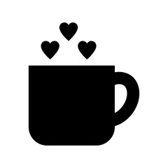 Canvas Print - Tea Mug Flat Vector Icon