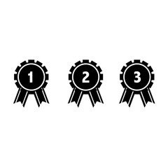 Sticker - Three awards. Prize for 1, 2, 3 places.