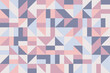 Geometric mosaic tracery tileable background. Abstract random triangle seamless pattern