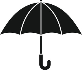 Poster - Privacy umbrella icon simple vector. Secure cyber. Computer safe