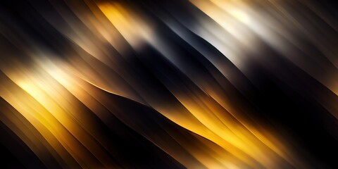 Wall Mural - on the seamless black and gold texture, there are diagonal highlights streaks.