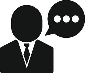 Poster - Talk service icon simple vector. Contact call. Page mail