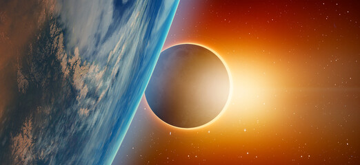 Fotobehang - Solar Eclipse 