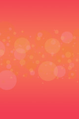 Wall Mural - red and orange gradient background with bokeh lights and free space