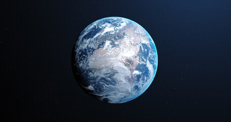 Poster - Image of satellite photo of earth visible from space