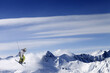 © BSANI - Freestyle ski jumper with crossed skis