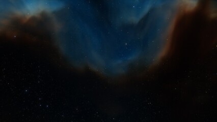 nebula gas cloud in deep outer space
