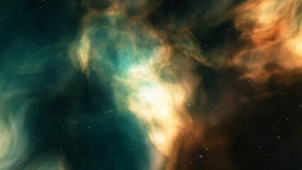 nebula gas cloud in deep outer space
