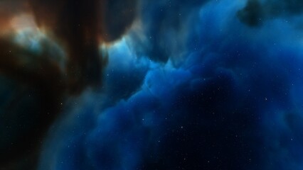 nebula gas cloud in deep outer space
