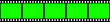 Realistic blank film strip, camera roll. Old retro cinema movie strip with green chroma key background. Analog video recording and photography. Visual effects compositing. Vector illustration