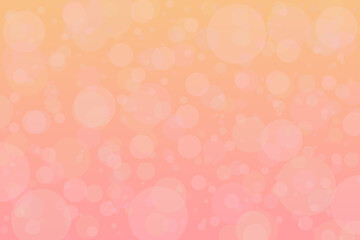Wall Mural - soft pastel pink and yellow gradient background with bokeh lights