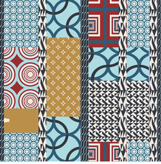 Poster - Seamless repeat pattern print background perfect for fabric, staitionairy and homedecor