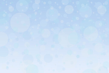 Wall Mural - gradient blue and white background with abstract bokeh snow