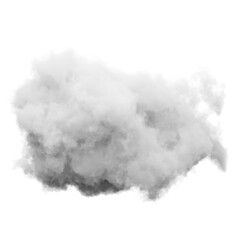 Wall Mural - single white cloud with transparent background