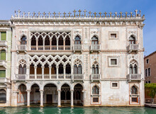 Ca D'Oro Palace On Grand Canal, Venice, Italy