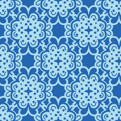 Poster - Seamless repeat pattern print background perfect for homedecor, fashion and stationairy