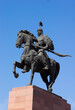 Bishkek, Kyrgyzstan - 10.10.2022: Monument for Manas Baatyr on Ala-Too square
