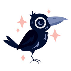 Sticker - raven esoteric bird