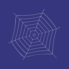 round web on a dark background