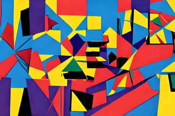 Poster - abstract background with triangles