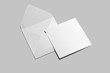 © Juanda - blank envelope and square card mockup