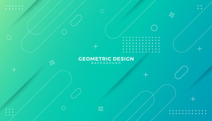 Poster - Modern geometric gradient memphis background,gradient background.bussiness flyer