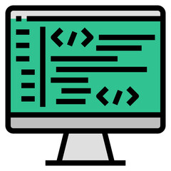 Wall Mural - backend icon